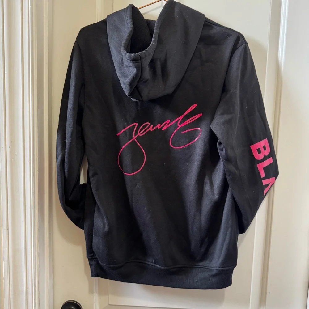 Black and Pink Hoodie Sweatshirt - Picture 4 of 5